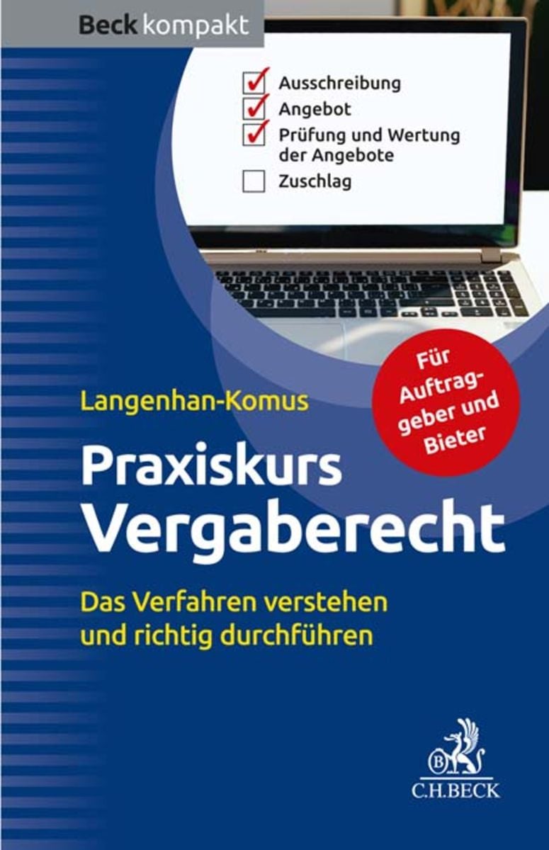 'Praxiskurs Vergaberecht' Von 'Maike Langenhan-Komus' - Buch - '978-3 ...