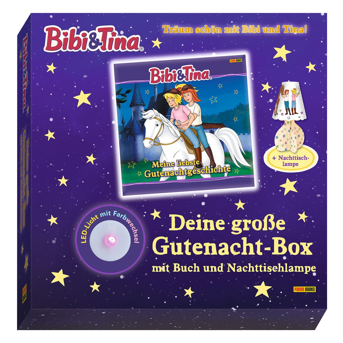 Bibi & Tina: Deine große Gutenacht-Box mit Buch und Nachttischlampe online  kaufen
