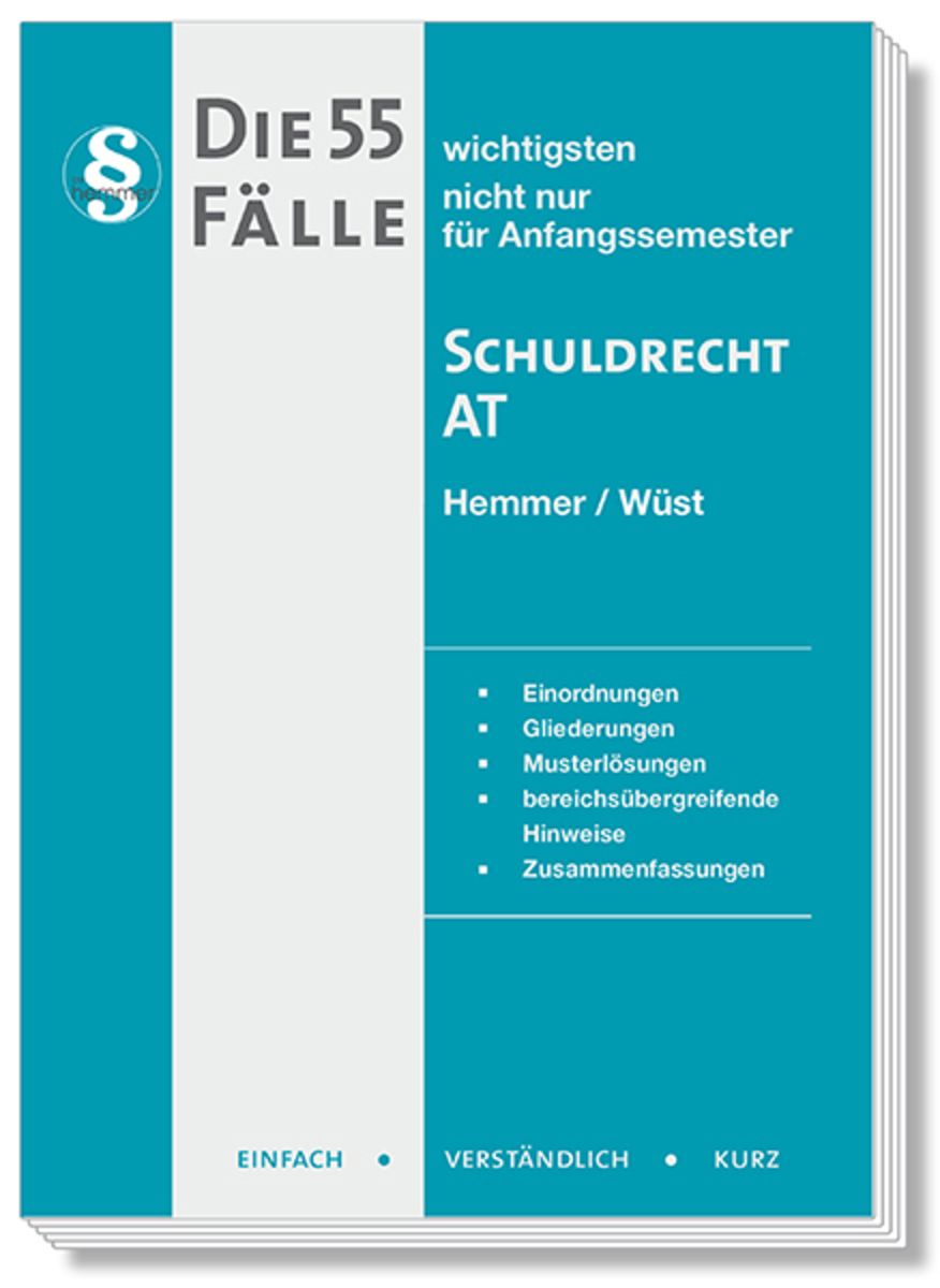 Schuldrecht At Die Fälle Die 55 wichtigsten Fälle Schuldrecht AT von Karl-Edmund Hemmer - Buch