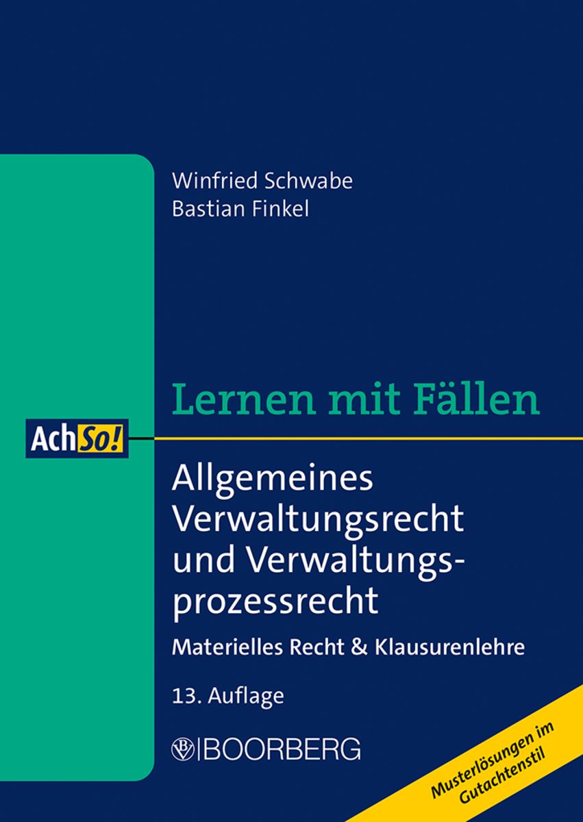 'Allgemeines Verwaltungsrecht Und Verwaltungsprozessrecht' Von ...