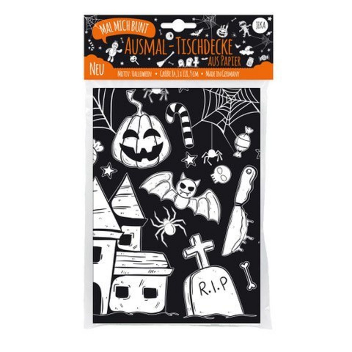 Mal Mich Bunt Ausmal-Tischdecke aus Papier, Motiv Halloween kaufen