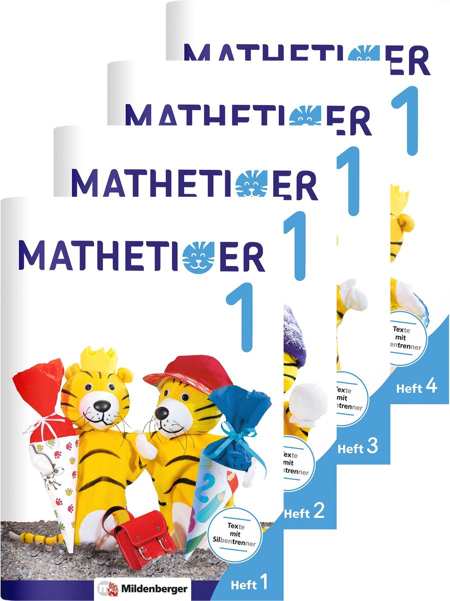 Mathetiger 1 - Jahreszeiten-Hefte (4 Hefte). Neubearbeitung ...