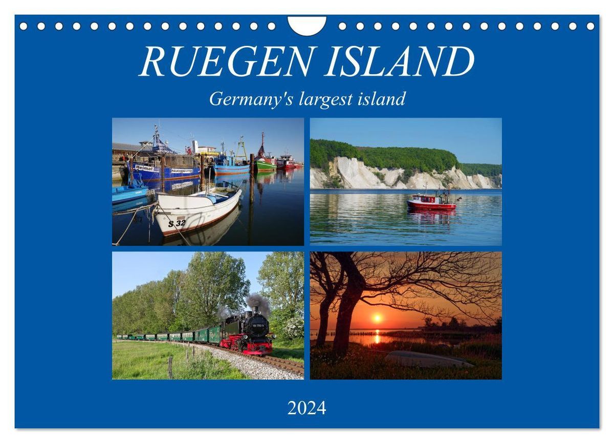 'Ruegen Island (Wall Calendar 2024 DIN A4 landscape), CALVENDO 12 Month