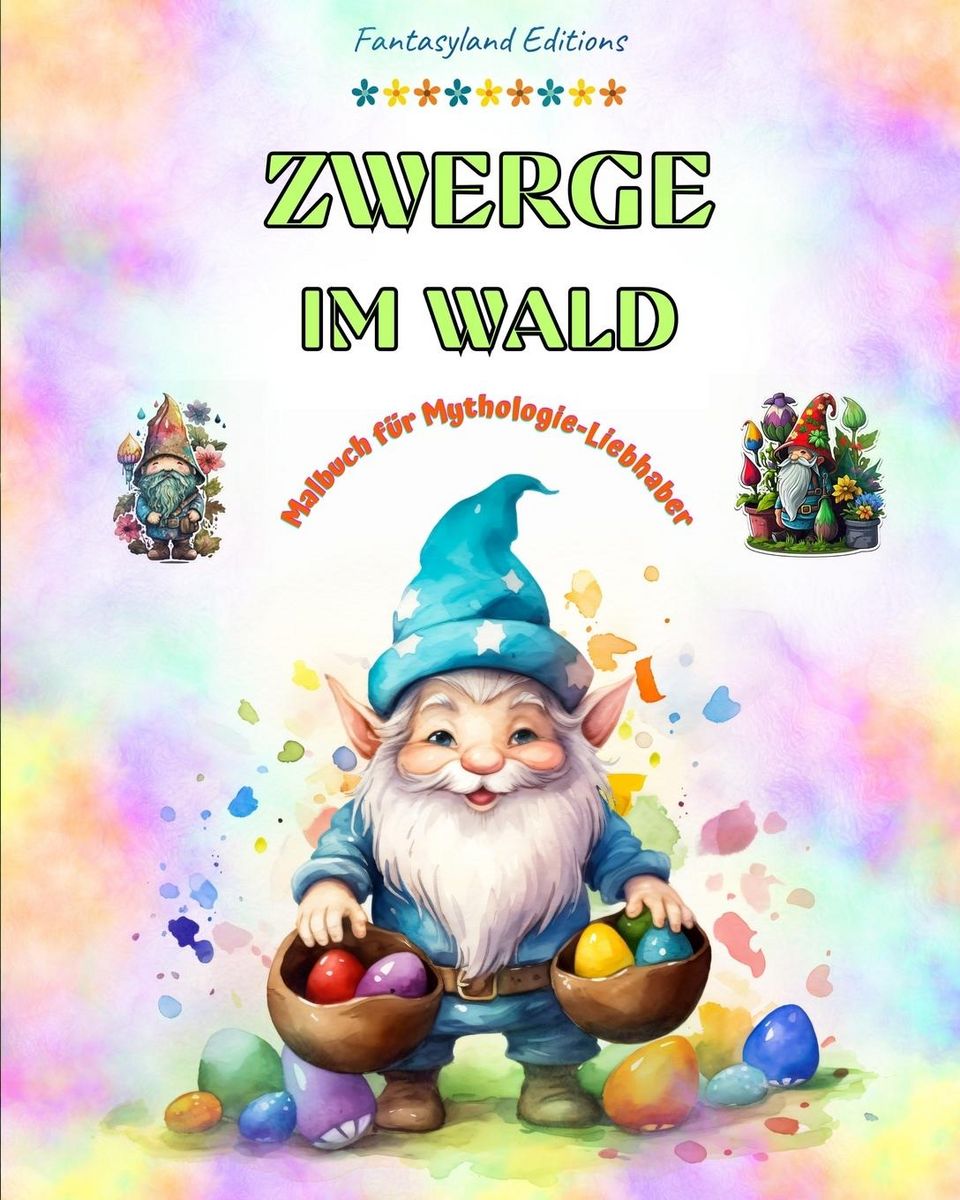 'Zwerge im Wald Malbuch für MythologieLiebhaber Fantasieszenen für