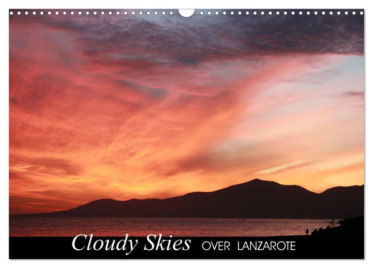 'Cloudy skies over Lanzarote (Wall Calendar 2024 DIN A3 landscape