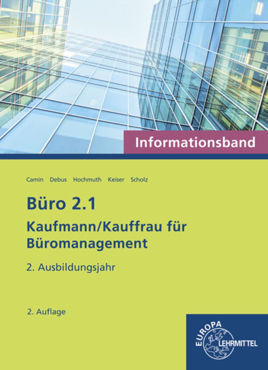 'Büro 2.1 - Informationsband - 2. Ausbildungsjahr' - 'Berufs ...