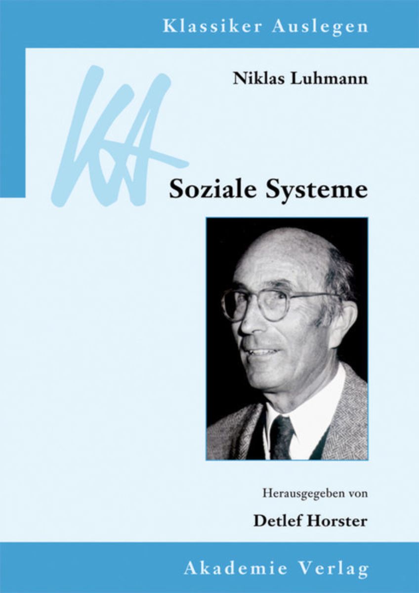 'Niklas Luhmann: Soziale Systeme' Von 'Niklas Luhmann' - Buch - '978-3 ...