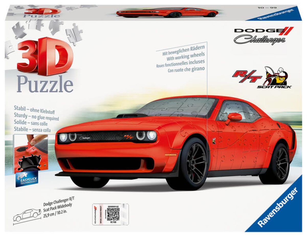Dodge Challenger SRT 3Dパズル Dodge Challenger SRT-3D Puzzle - YouTube