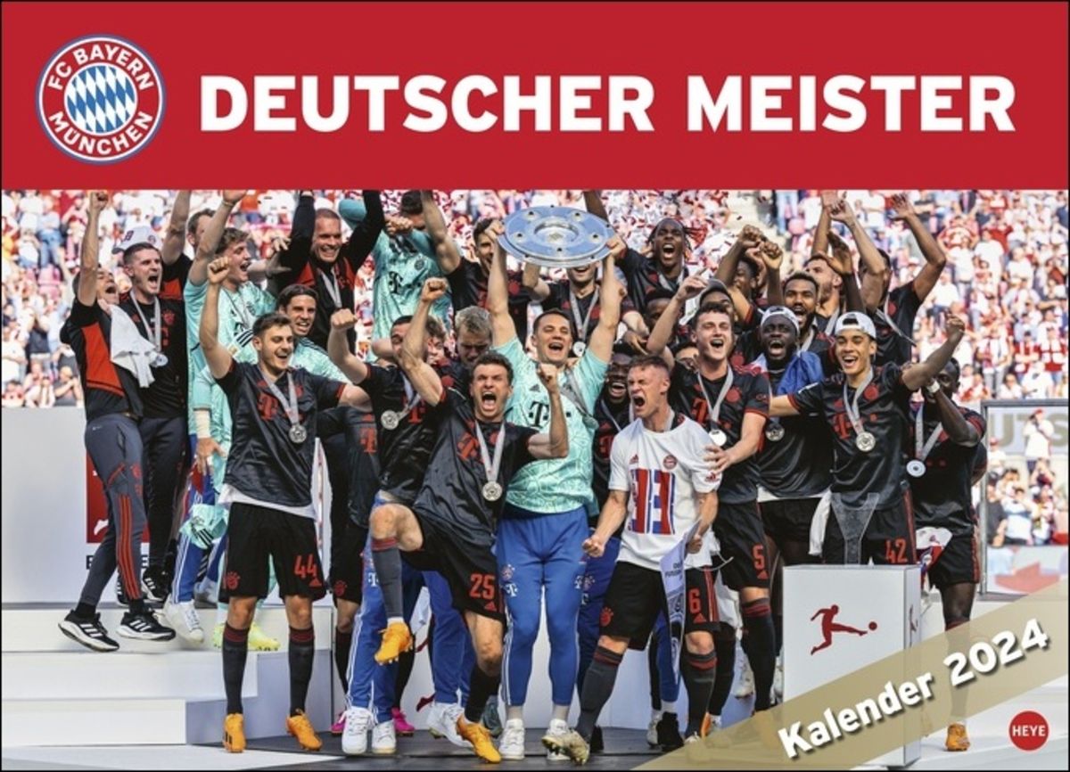 'FC Bayern München Edition. Großer Wandkalender 2024. Spektakulärer 