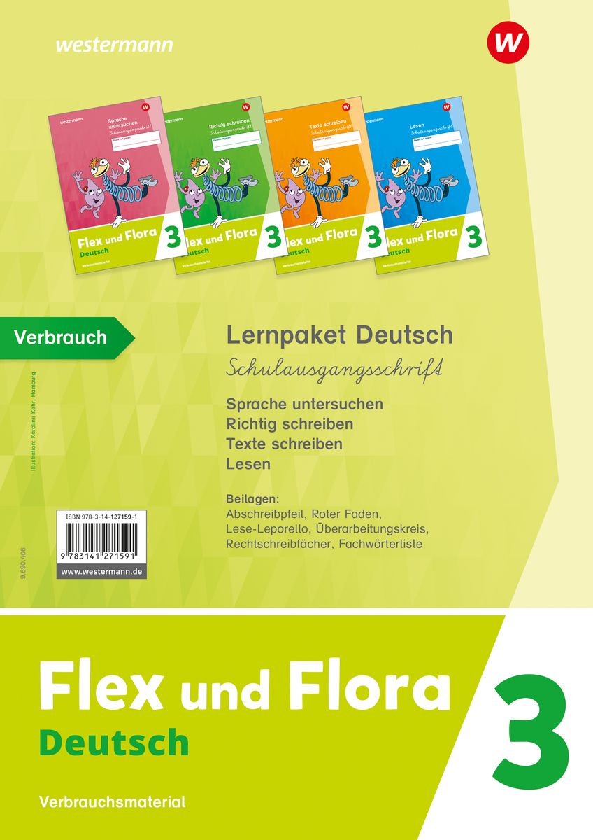 Flex Und Flora. Lernpaket Deutsch 3 (Schulausgangsschrift ...