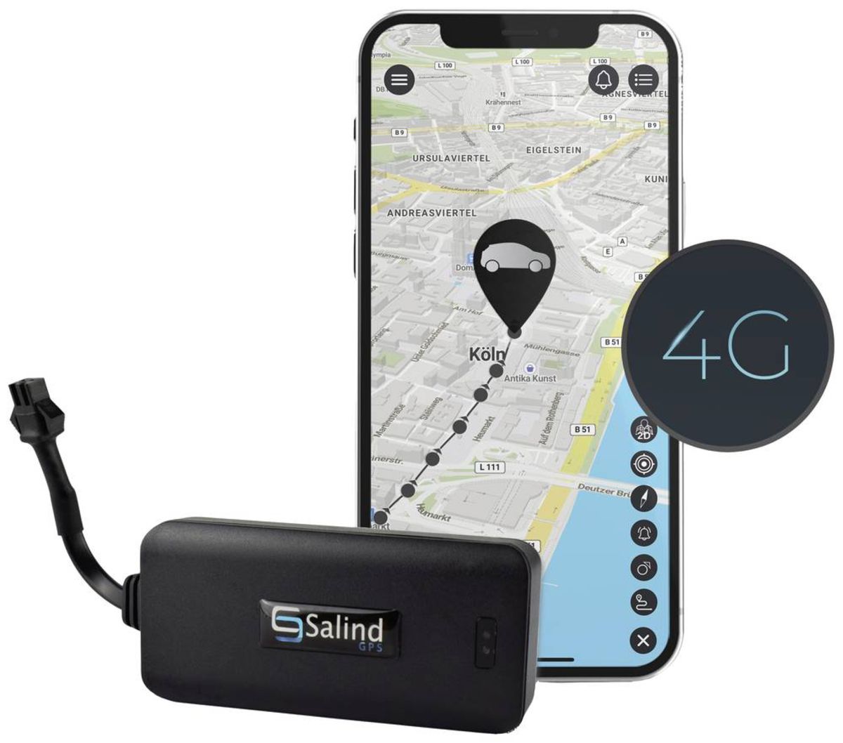 'Salind GPS SALIND 01 4G GPS Tracker Fahrzeugtracker Schwarz online bestellen