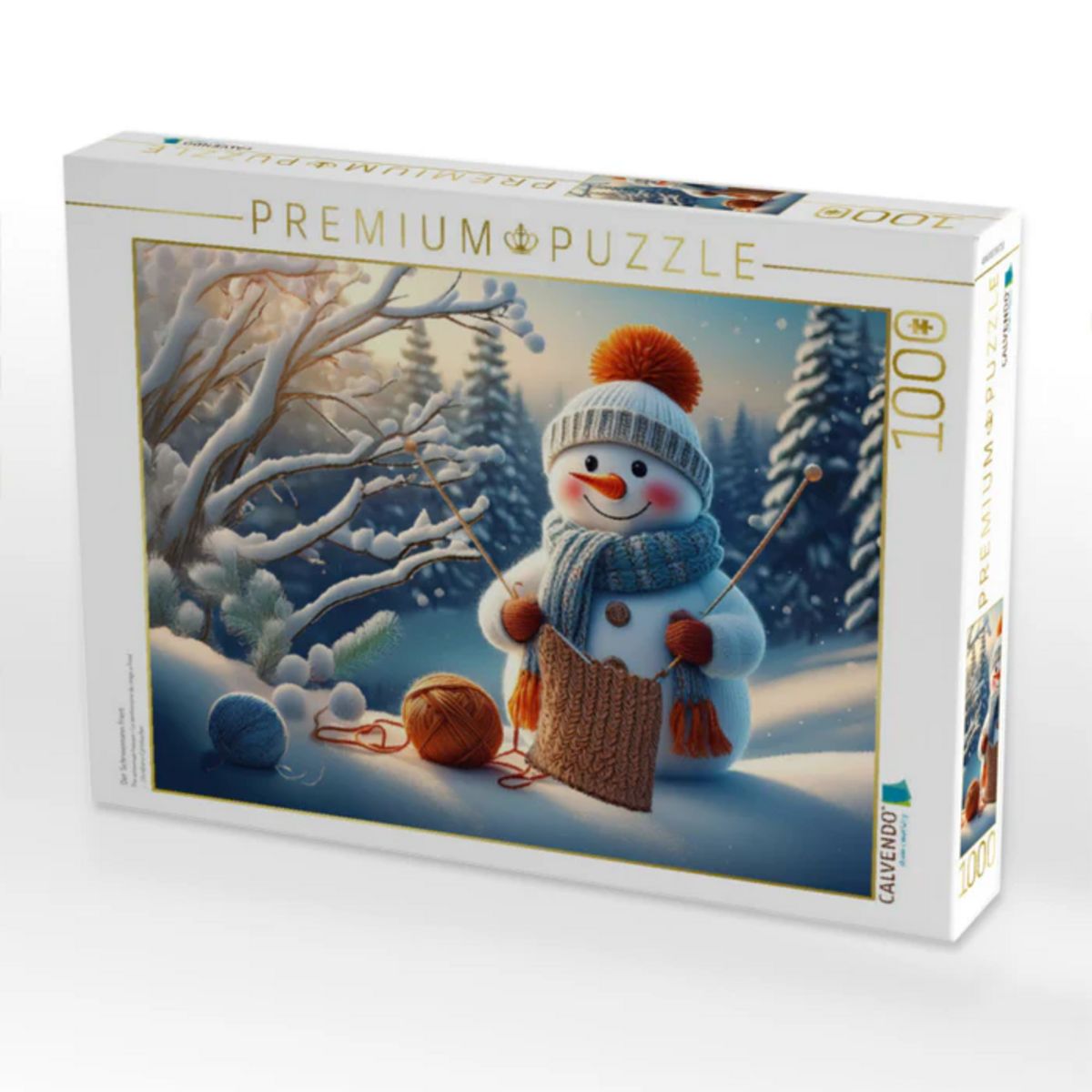 Winter Schneemann Puzzle 1000 Teile – 75x50 Cm, Für Erwachsene & Jugendliche, Fördert Konzentration & Kreativität