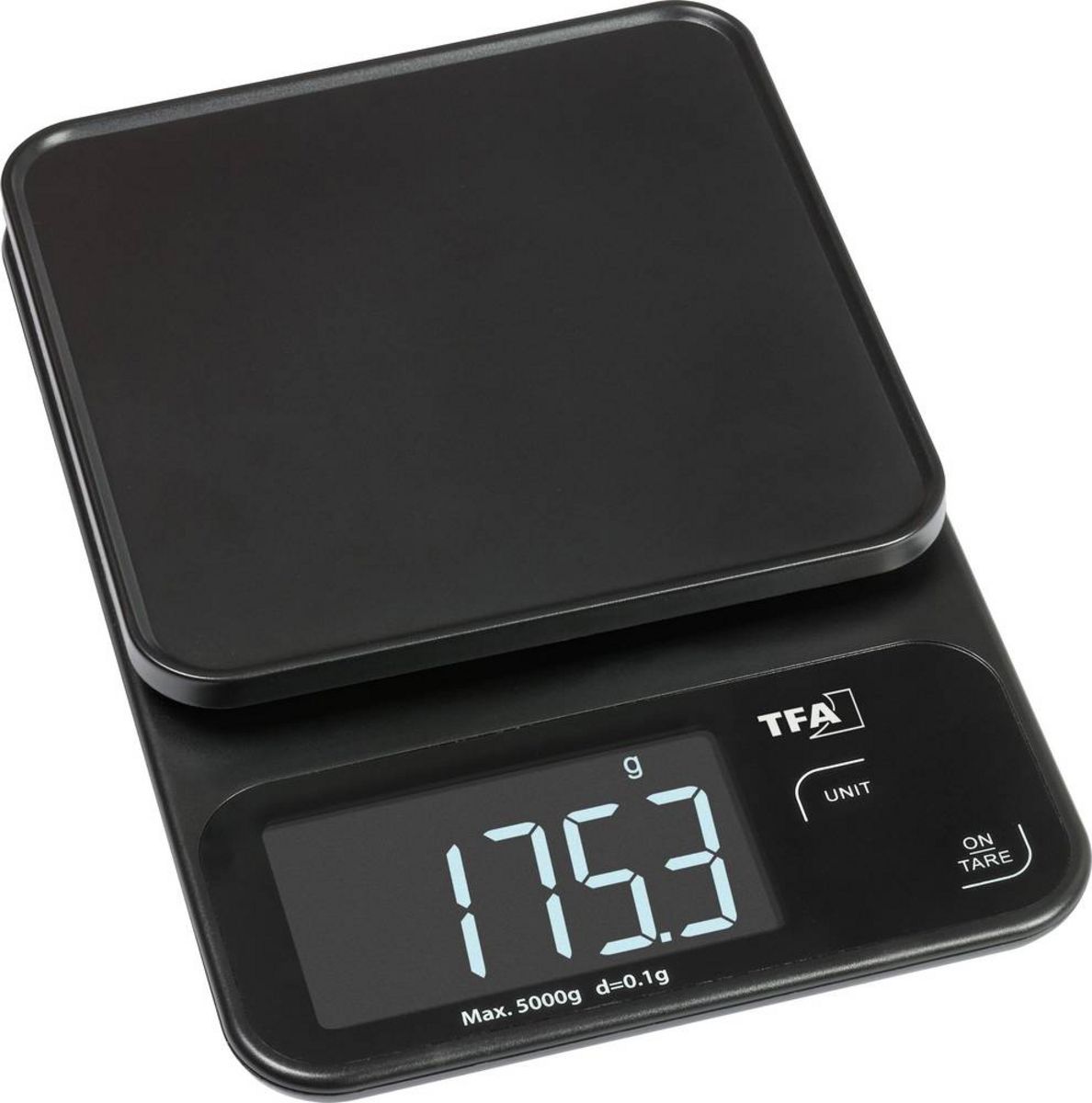 TFA Dostmann COOKIE Digitale Küchenwaage digital digital, mit Messschale Wägebereich (max.)=5000 g Schwarz 130 x 195 x 29 kaufen