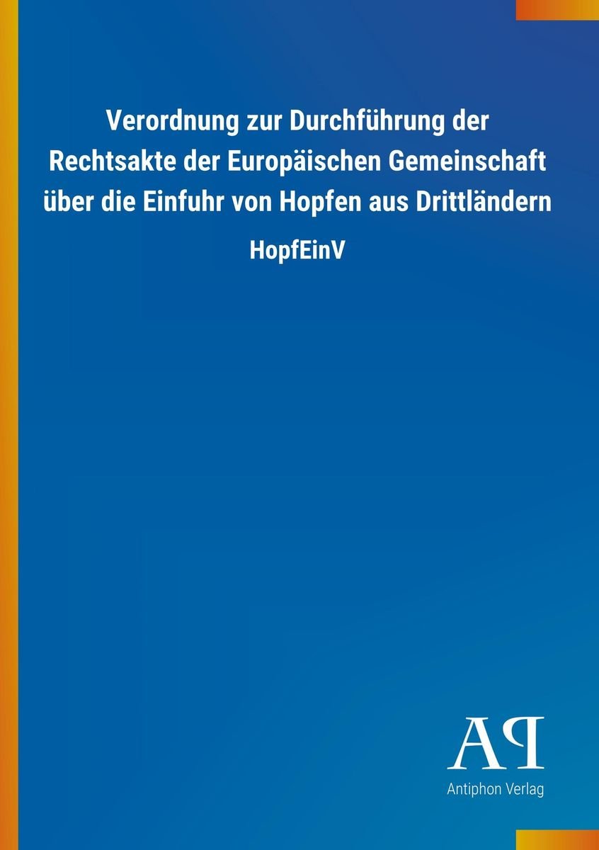 'Verordnung Zur Durchführung Der Rechtsakte Der Europäischen ...