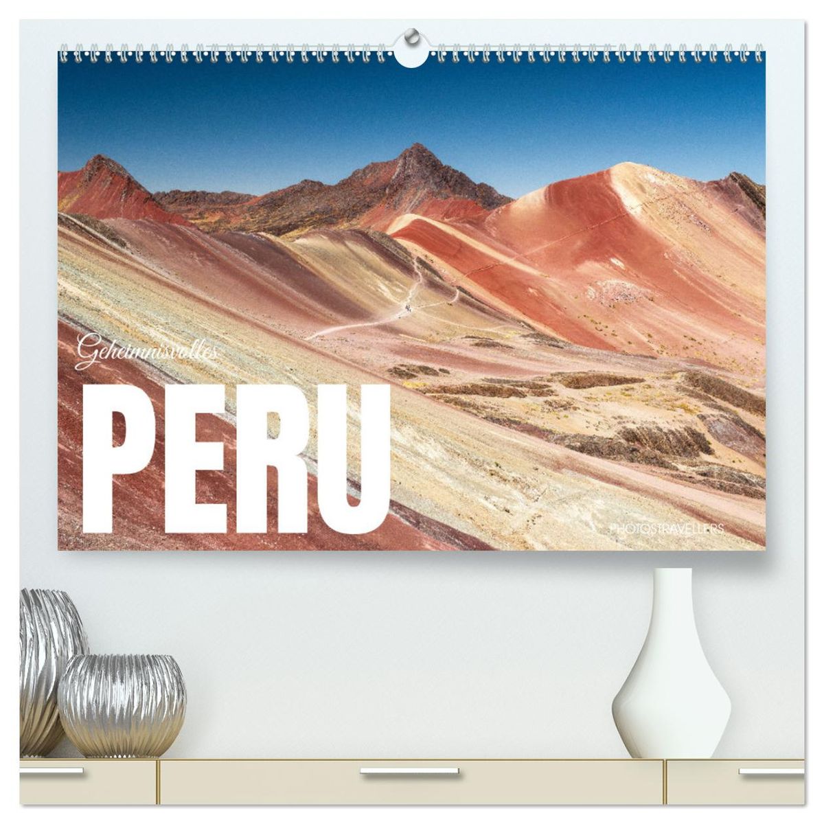 'Geheimnisvolles Peru (hochwertiger Premium Wandkalender 2025 DIN A2 quer), Kunstdruck in 