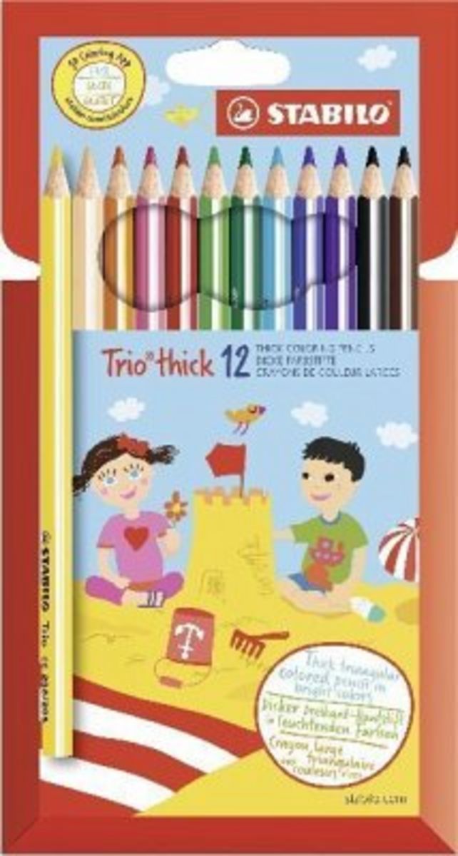 STABILO - Dreikant-Buntstift - Trio Dick - 6er Pack