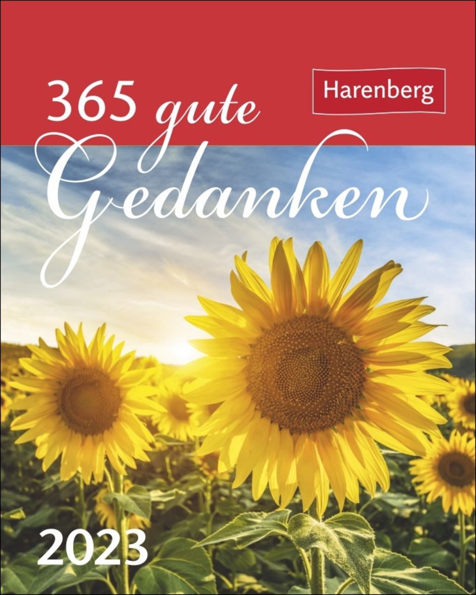 365 gute Gedanken MiniGeschenkkalender 2023. TischTageskalender für