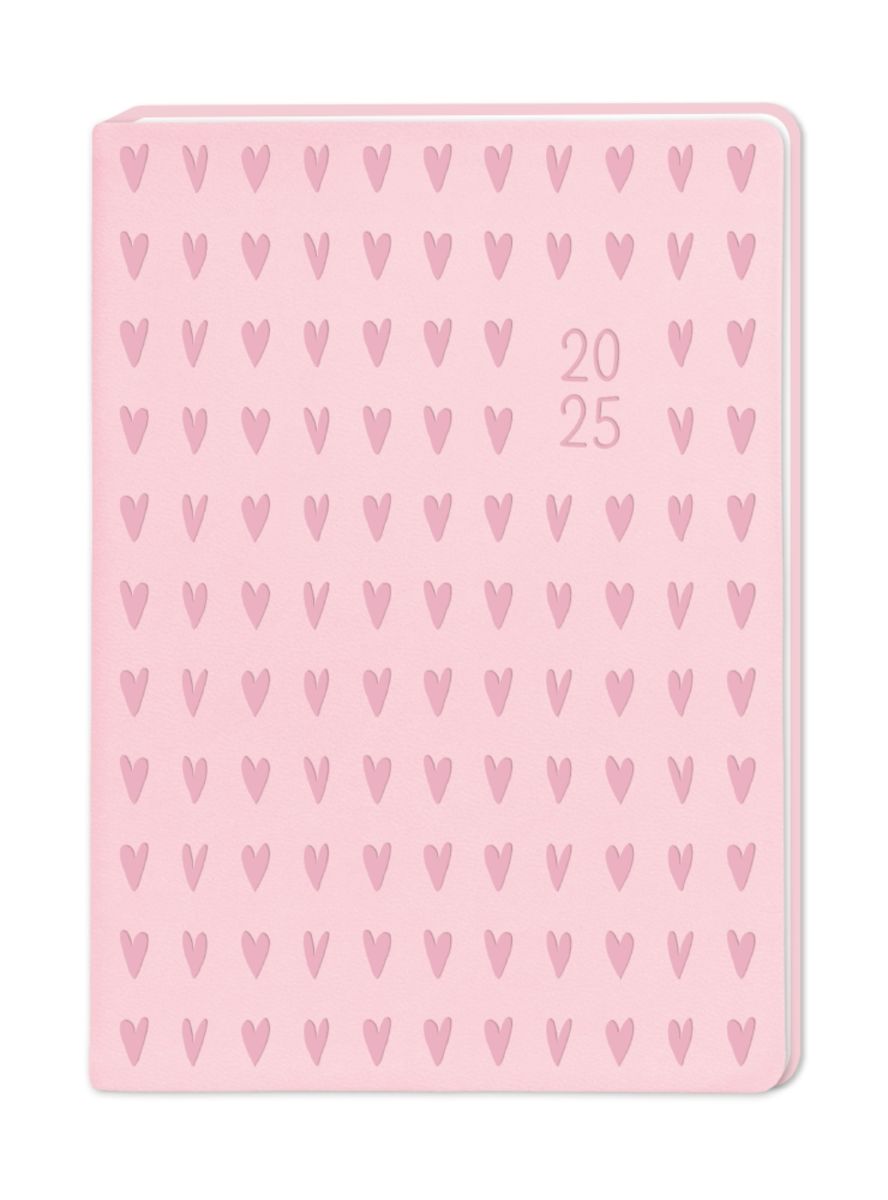 Terminplaner Lederlook 2025 Rosa Buchkalender & Taschenkalender Thalia
