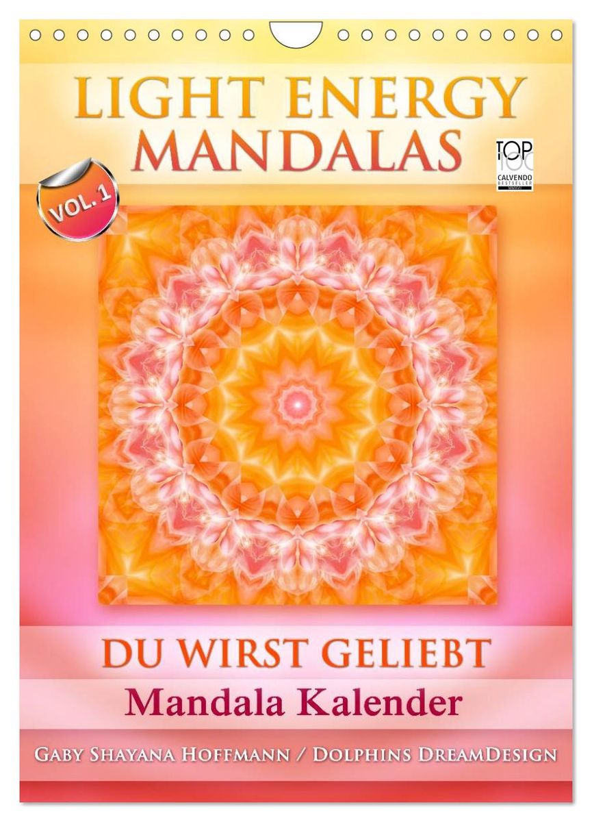 'Light Energy Mandalas - Kalender - Vol. 1 (Wandkalender 2025 DIN A4 