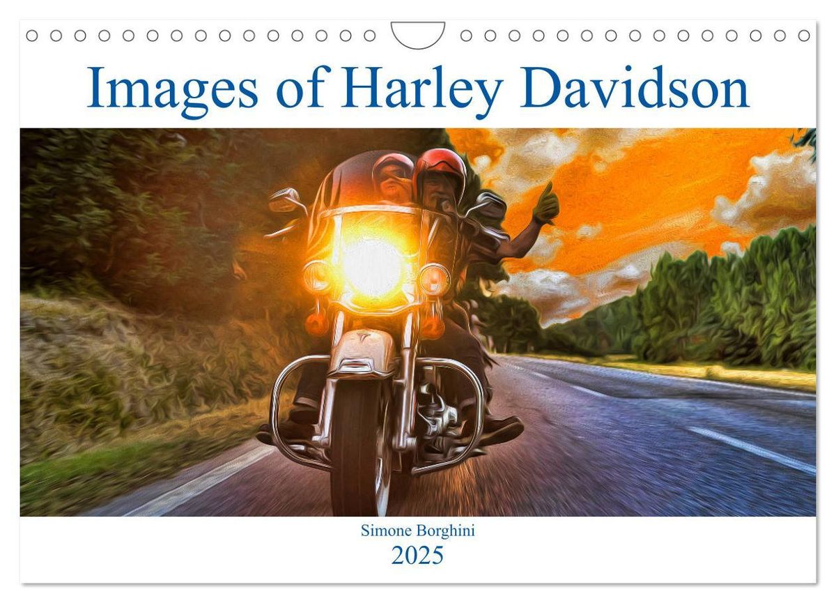 'Images of Harley Davidson (Wall Calendar 2025 DIN A4 landscape