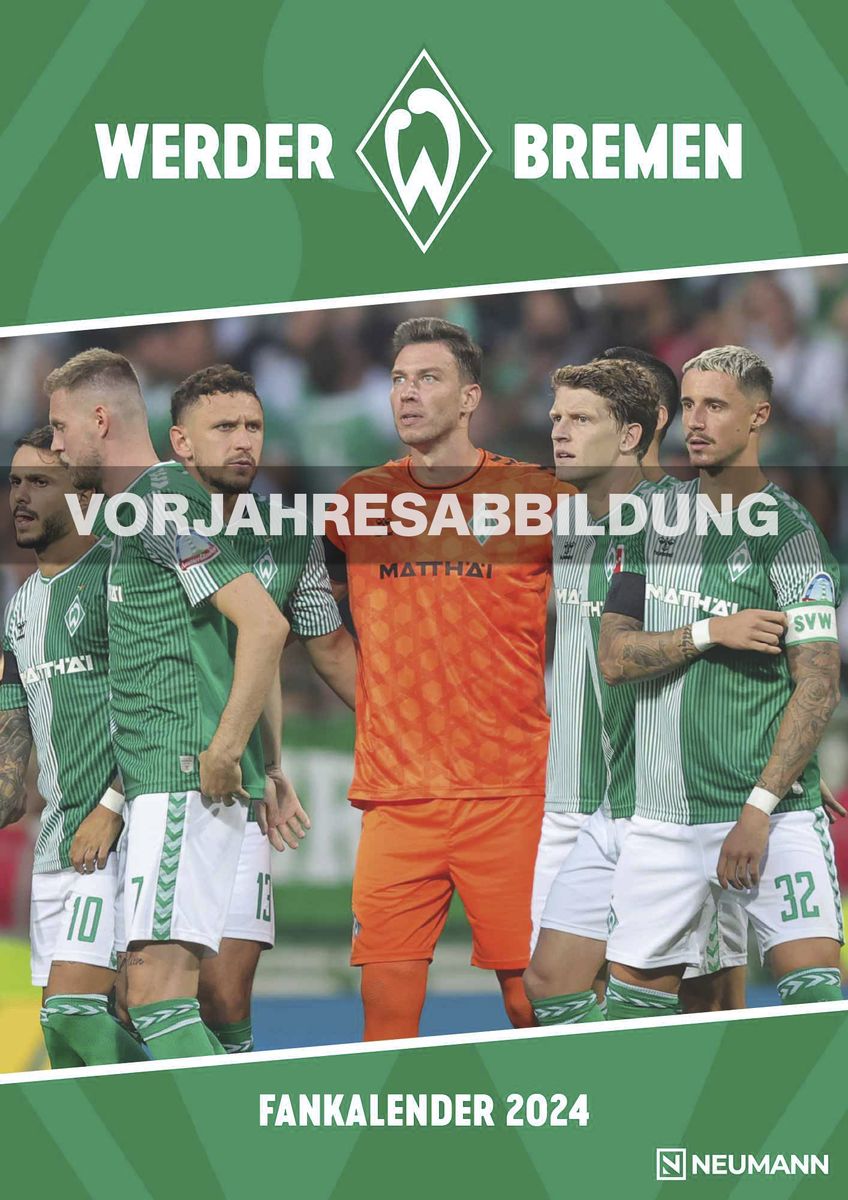 'Werder Bremen 2025 - A3-Kalender - Fußball-Kalender - Fan-Kalender - 29,7x42 - Sport 