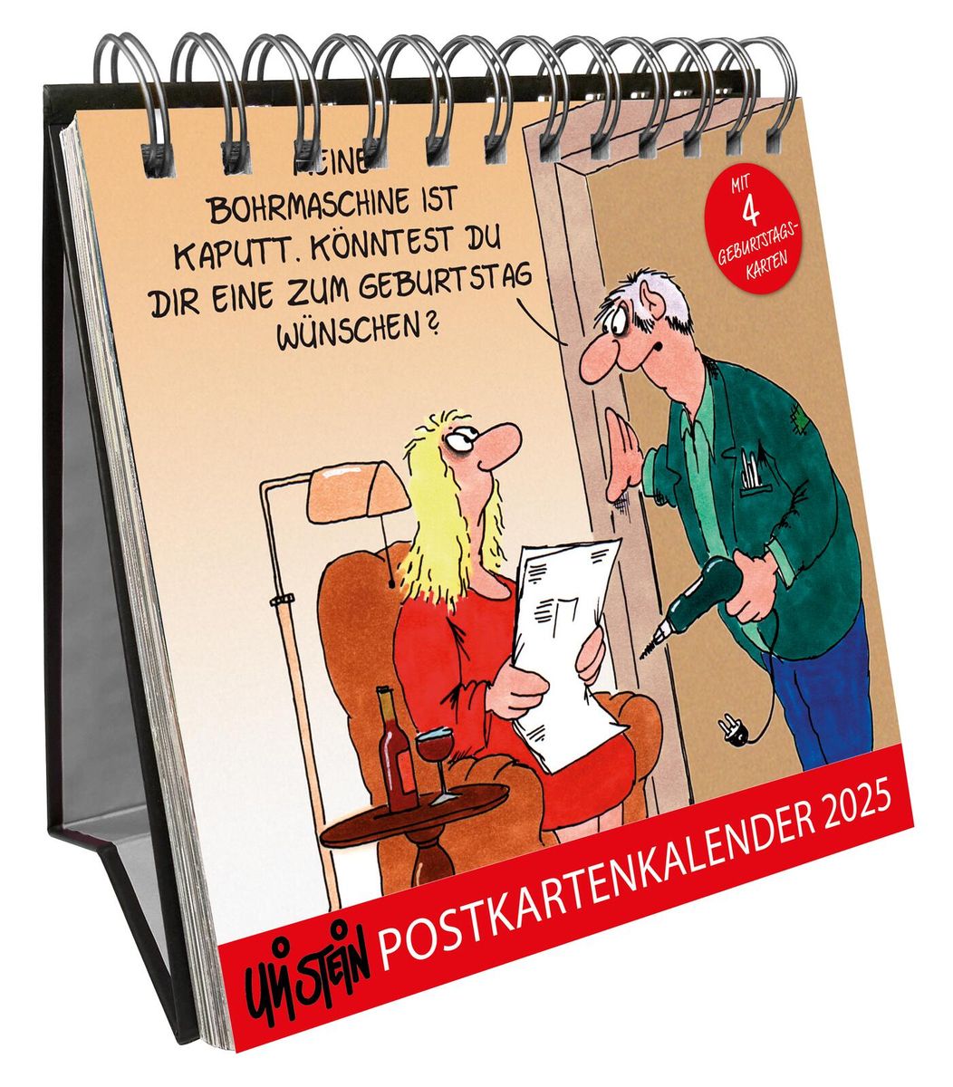 Uli Stein Postkartenkalender 2025 Postkartenkalender Thalia