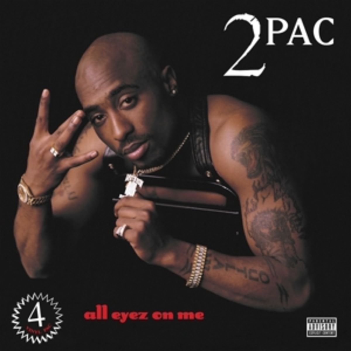 2PAC all eyez on me レコード　ビニール付き 4枚組27曲 All Eyez On Me (4LP) von 2PAC (Vinyl) kaufen
