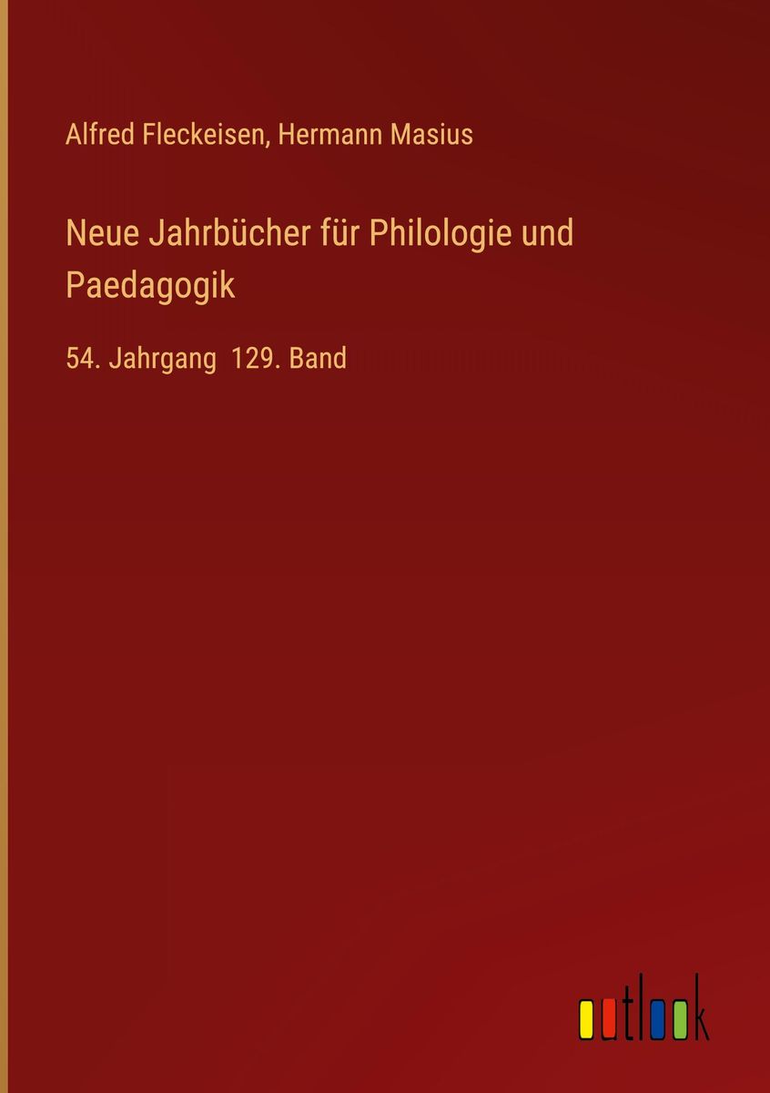 "Neue Jahrbücher Für Philologie Und Paedagogik" Online Kaufen