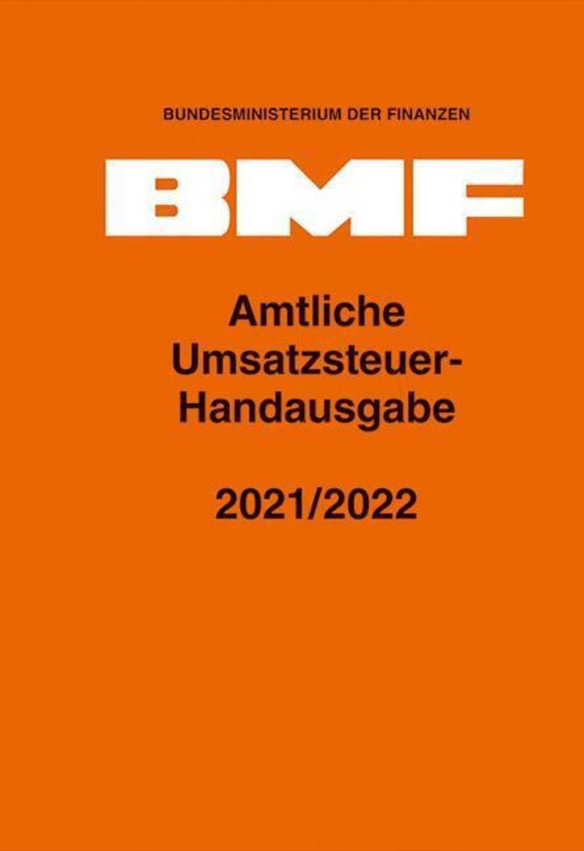 'Amtliche Umsatzsteuer-Handausgabe 2021/2022' Von '' - Buch - '978-3 ...