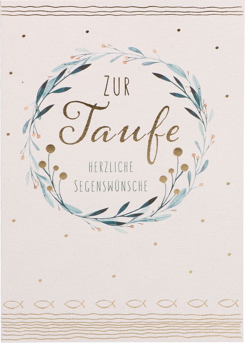 "Zur Taufe herzliche Segenswünsche" online kaufen