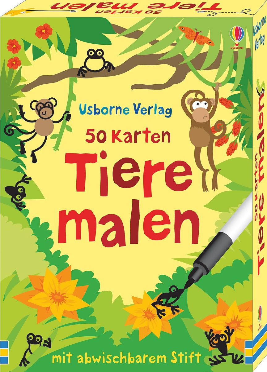 50 Karten: Tiere malen von Fiona Watt - Buch | Thalia