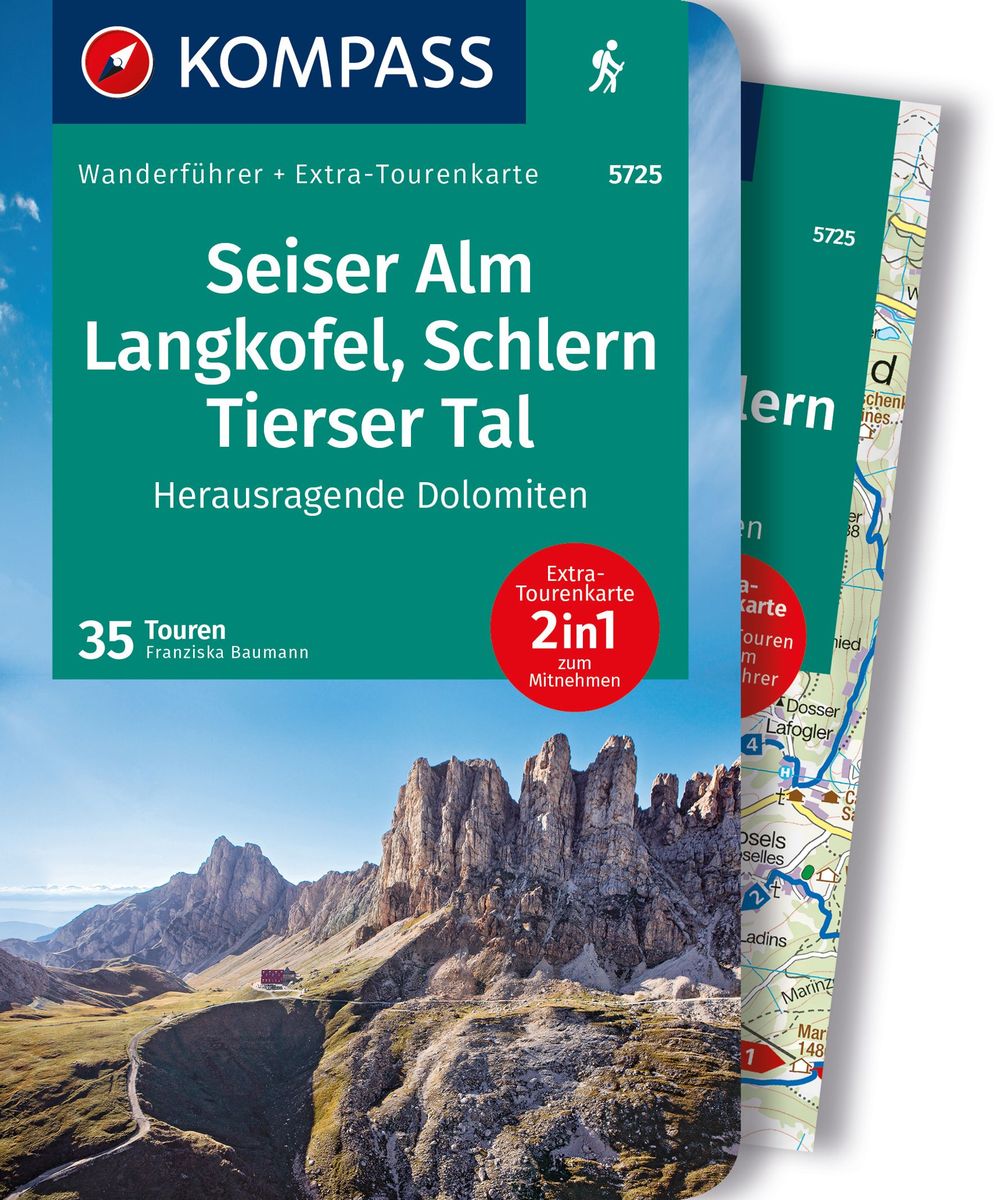 Kompass Wanderf Hrer Seiser Alm Langkofel Schlern Tierser Tal Herausragende Dolomiten