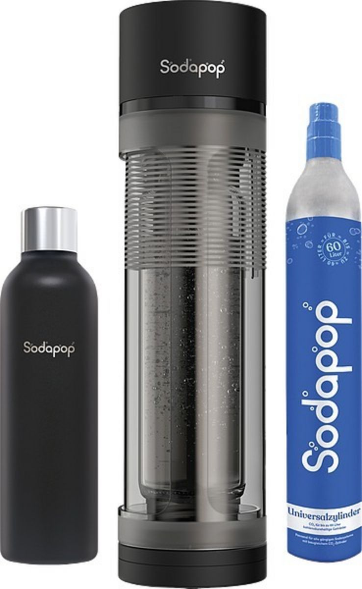 SODAPOP Wassersprudler Logan mit Edelstahlflasche + CO -Zylinder kaufen