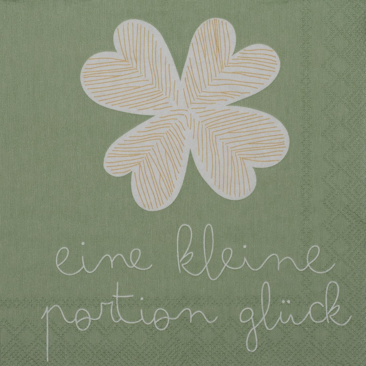 DINING Cocktailserviette "Eine kleine Portion Glück" online bestellen