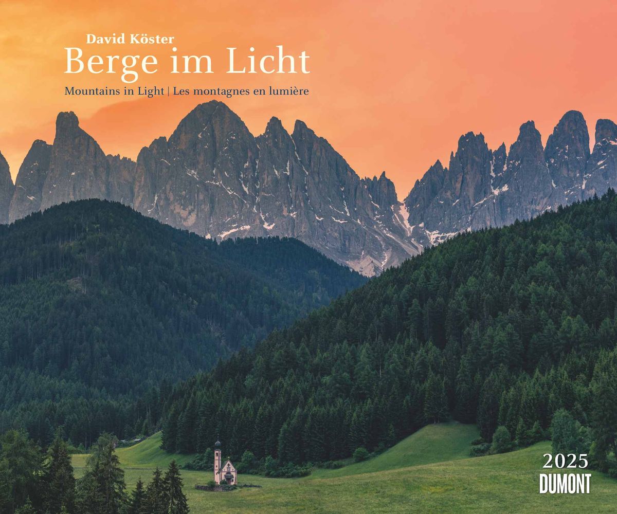 DUMONT Berge im Licht 2025 Wandkalender, 60x50cm, FotokunstKalender