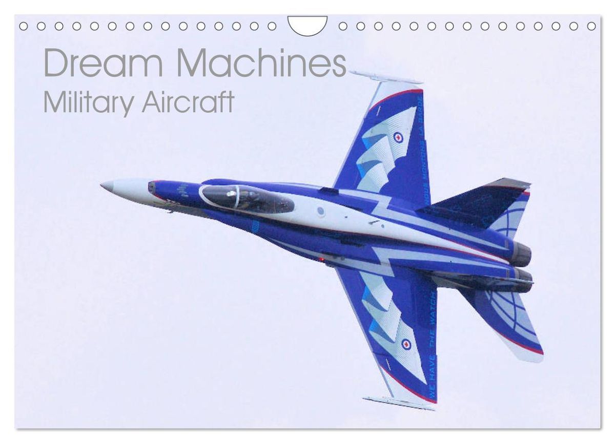 'Dream Machines Military Aircraft (Wall Calendar 2025 DIN A4 landscape