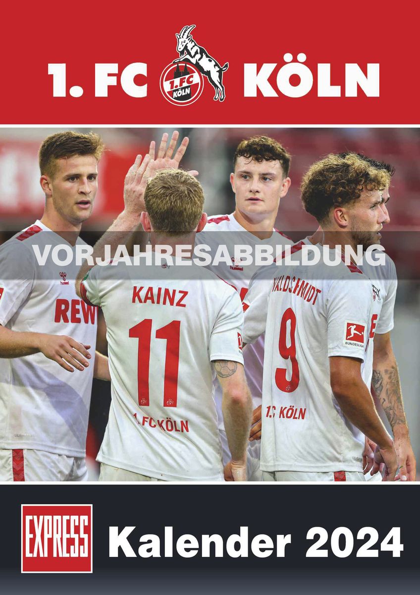 '1. FC Köln 2025 - Fußball-Kalender - Express-Fankalender - Wandkalender 29,7 x 42 cm' - 'DuMont