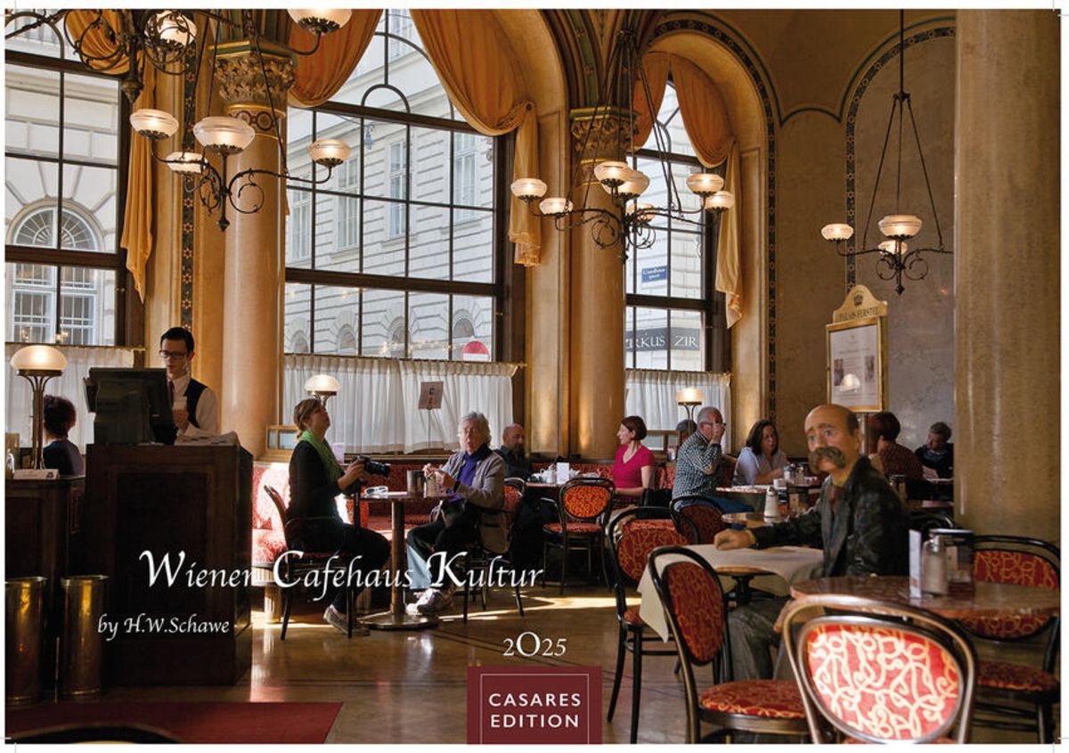 Wiener Cafehaus Breite Straße Lübeck 'Wiener Caféhaus Kultur 2025 L 35x50cm' - 'Länder & Städte'