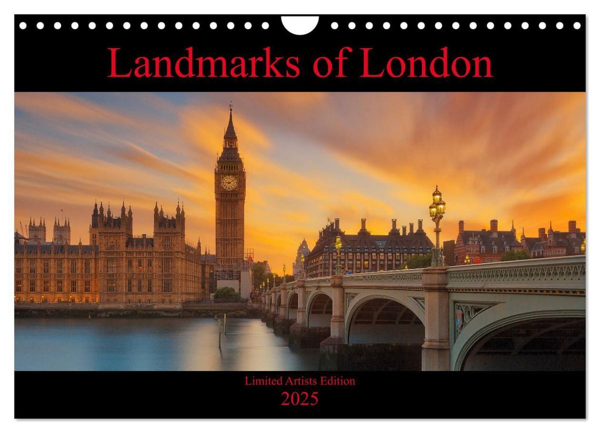 'Landmarks of London (Wall Calendar 2025 DIN A4 landscape), CALVENDO 12