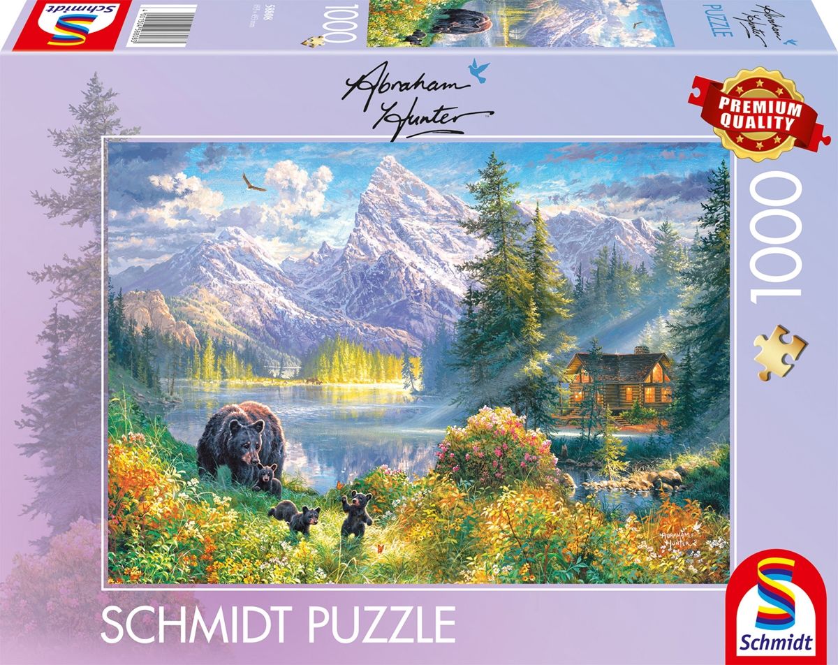 Schmidt 58808 - Abraham Hunter, Hochland-Idyll, Puzzle, 1000 Teile