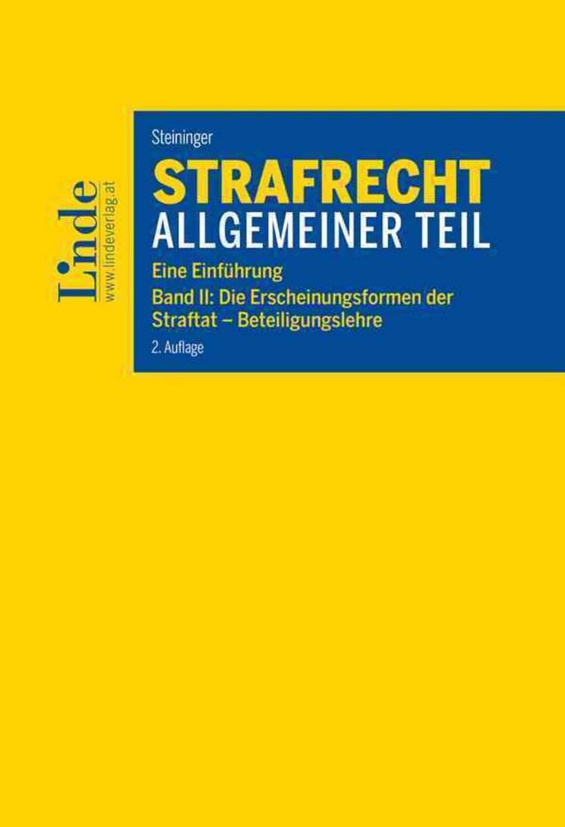 'Strafrecht Allgemeiner Teil' Von 'Einhard Steininger' - Buch - '978-3 ...