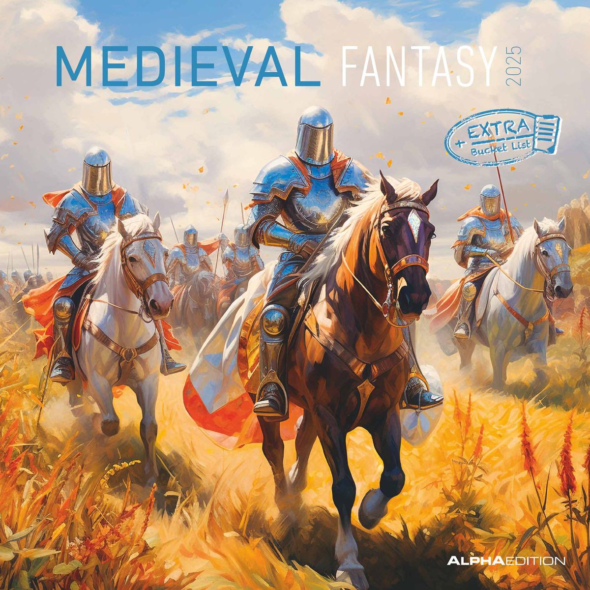 'Medieval Fantasy 2025 Broschürenkalender 30x30 cm (30x60