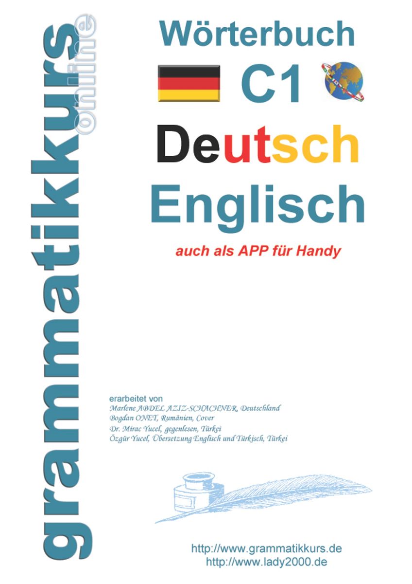 'Wörterbuch C1 Deutsch Englisch' 'Englisch' Schulbuch '97837448