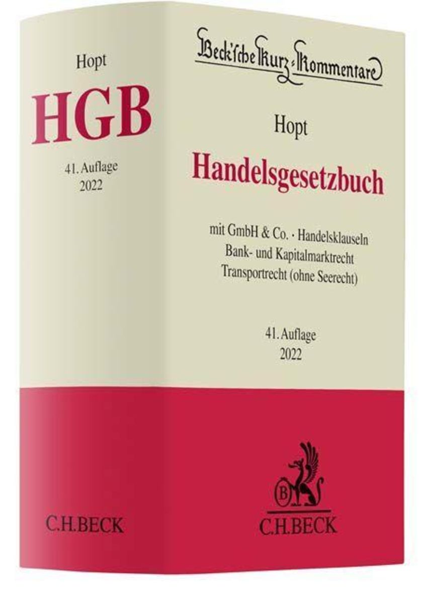 Handelsgesetzbuch Von Klaus J. Hopt - Buch | Thalia