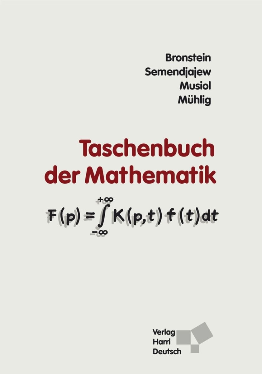 'Taschenbuch Der Mathematik' - 'Mathematik & Naturwissenschften ...