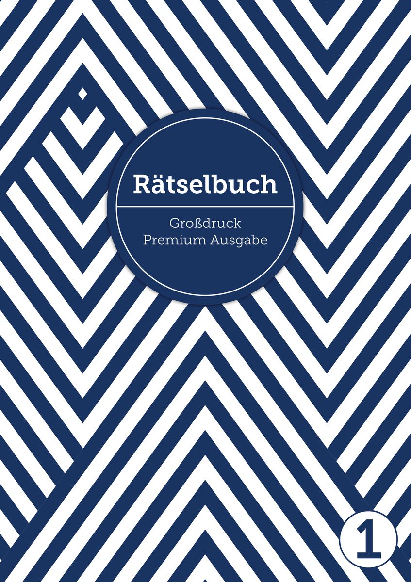 "Deluxe Rätselbuch/Rätselblock für Erwachsene und Senioren/Rentner mit Großdruck im DIN A4