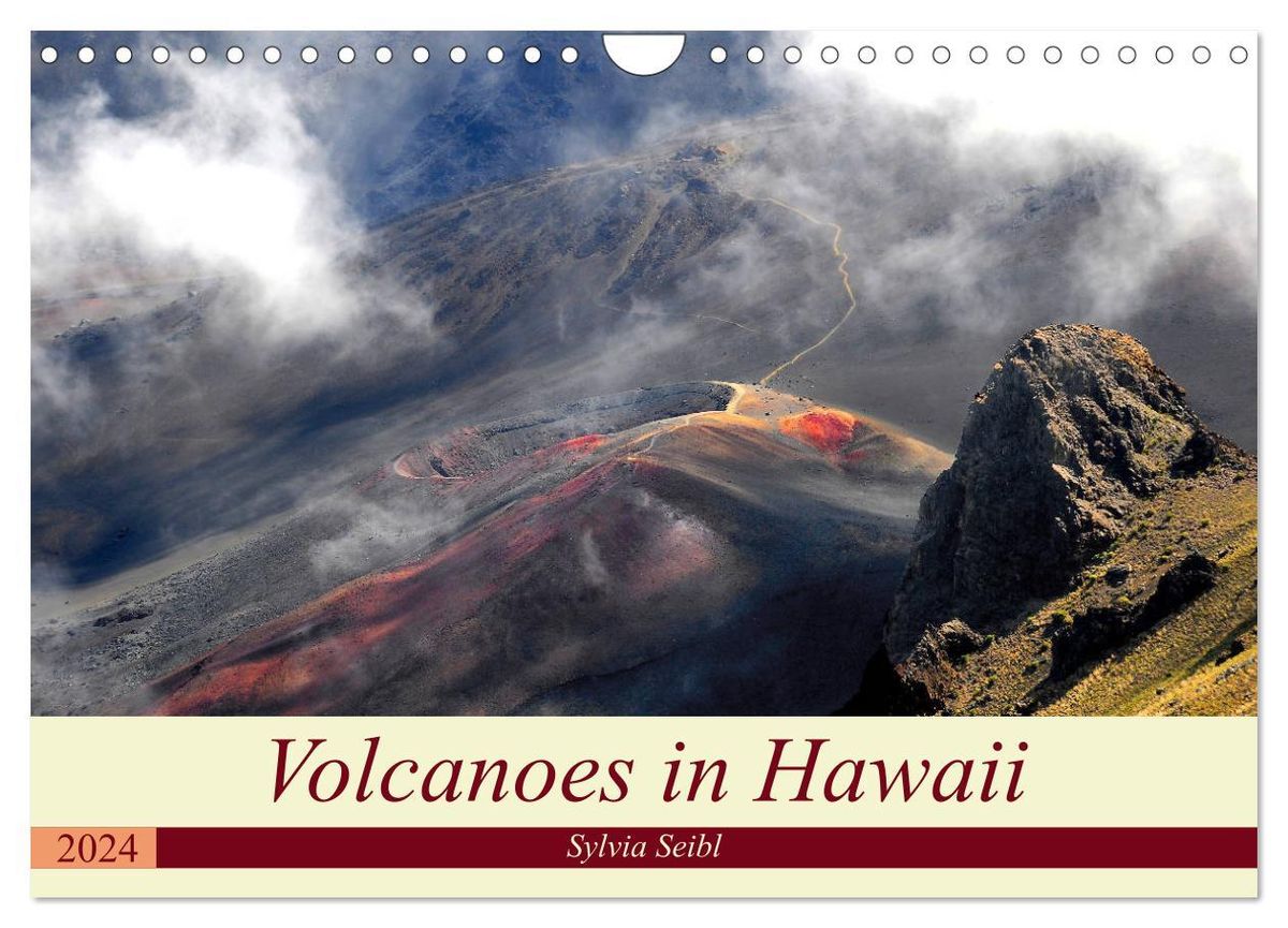 'Volcanoes and Lava in Hawaii (Wall Calendar 2024 DIN A4 landscape