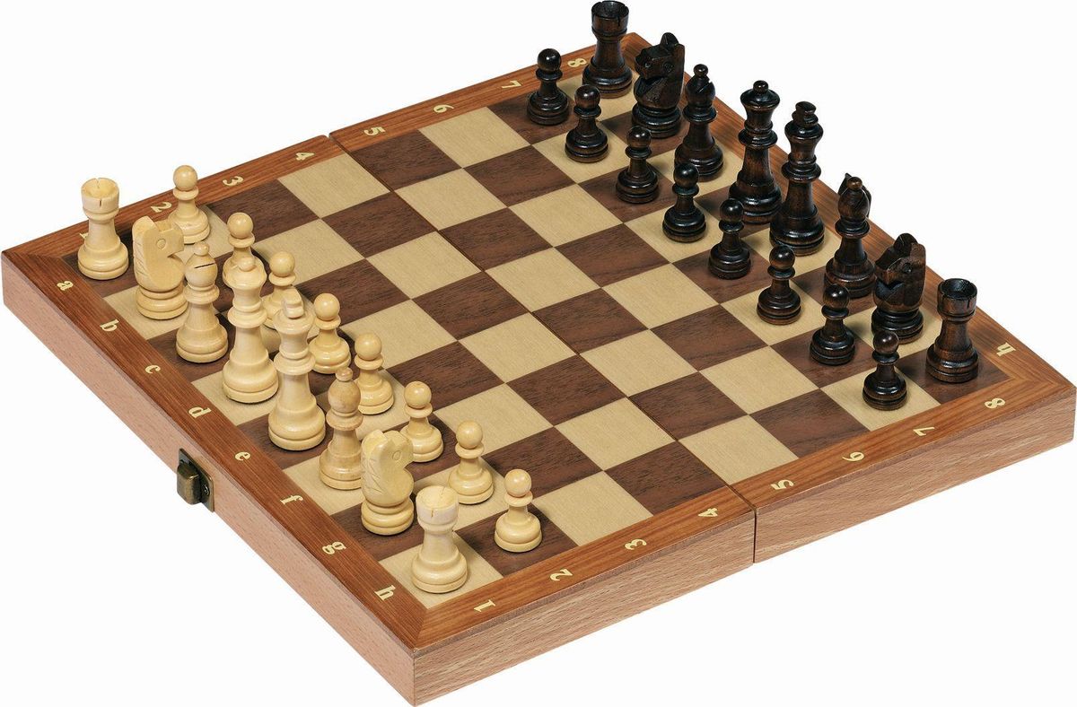 Goki 56921 - Schachspiel in Holzklappkassette kaufen