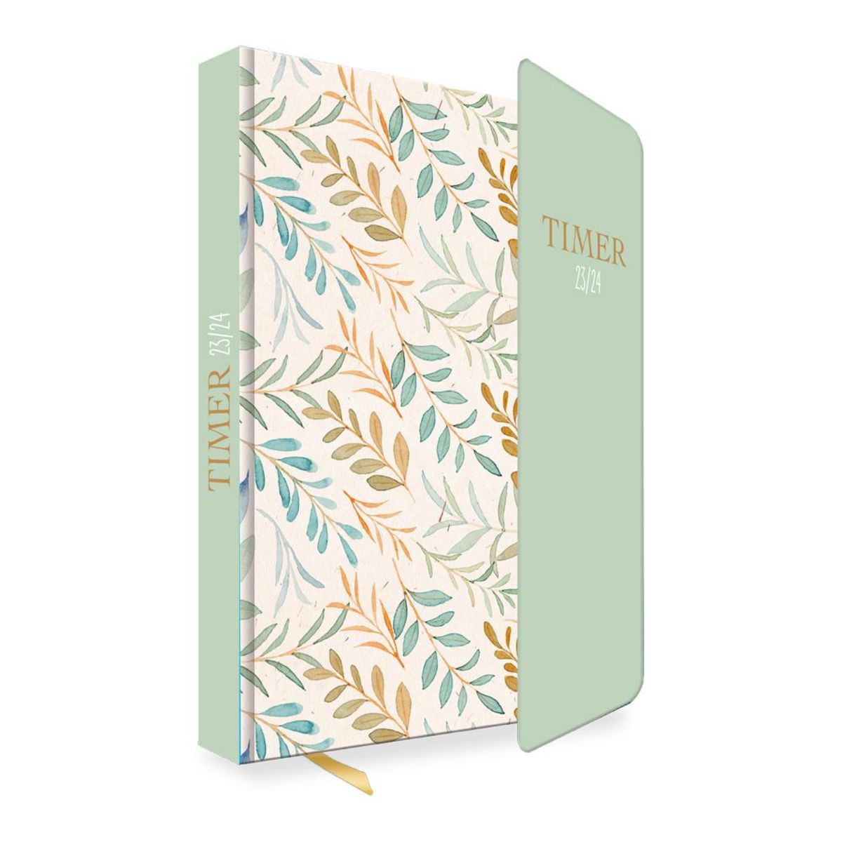 'Trötsch Schülerkalender mit Klappe Leaves 23/24' - 'Schülerkalender'