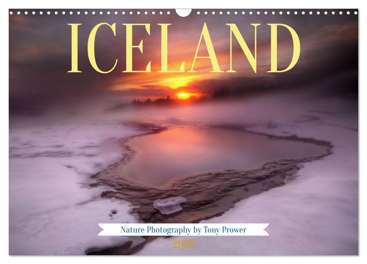 Calendario De Pared Islandia 2026 - Formato DIN A3, Fotos Espectaculares De Naturaleza (premium, Impreso En Alemania)